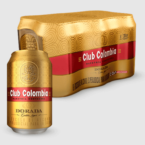 Imagen de Six - Pack De Cerveza Club Colombia Dorada En Lata De ( 330 ml )