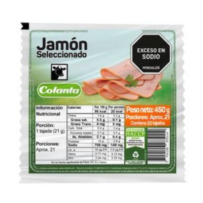 Imagen de Jamón COLANTA seleccionado (450 gr)