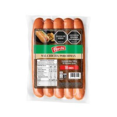 Imagen de Salchicha PORCHI max x18und (1500 gr)