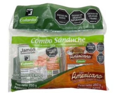 Imagen de Combo Sanduche Jamon Y Queso COLANTA 500 gr
