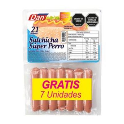 Imagen de SALCHICHA DAN SUPER PERRO (840 gr)