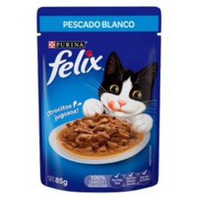 Imagen de Alimento húmedo para gato FELIX sabor a pescado blanco x85 g