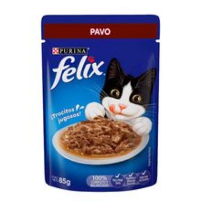 Imagen de Alimento húmedo para gato FELIX sabor a pavo x85 g