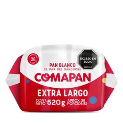 Imagen de Pan COMAPAN Tajado Extralargo (520 gr)