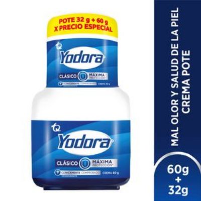 Imagen de Desodorante YODORA crema clásico pote x2und (92 gr)