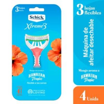 Imagen de Maquina de afeitar SCHICK Xtreme3 piel delicada x4 und (4 und)