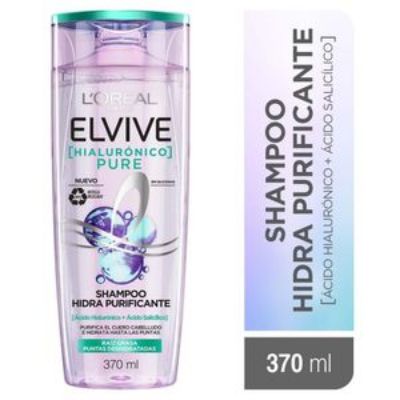 Imagen de Shampoo ELVIVE Loreal Paris hidra purificante pure (370 ml)