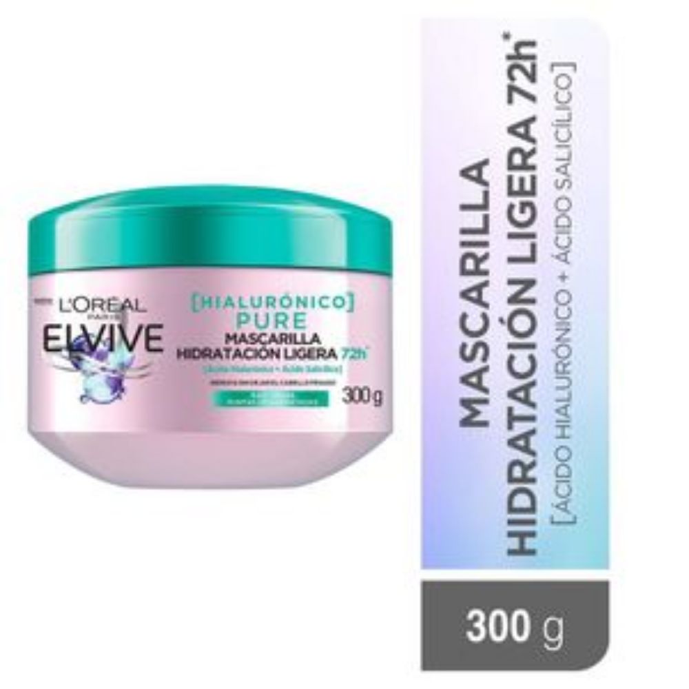 Imagen de Tratamiento capilar ELVIVE Loreal Paris hidra purificante pure (300 gr)