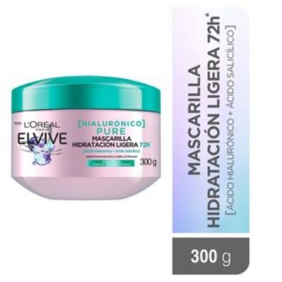 Imagen de Tratamiento capilar ELVIVE Loreal Paris hidra purificante pure (300 gr)