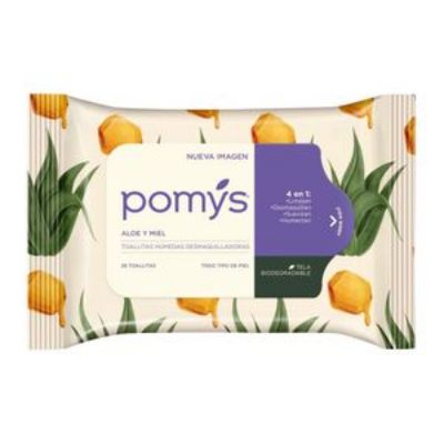 Imagen de Toallitas desmaquilladoras POMYS aloe y miel x28und (28 und)
