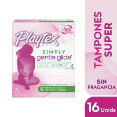 Imagen de Tampones digitales PLAYTEX Gentle glide super (16 und)