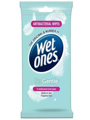 Imagen de Toallitas humedas WET ONES Antibacteriales para manos x15 und (15 und)