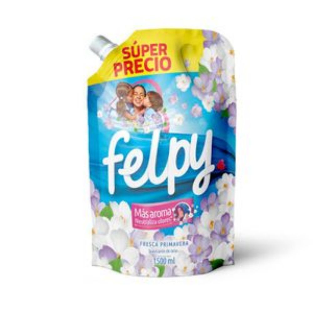 Imagen de SUAVIZANTE FELPY TELAS FRESCA PRIMAVERA (1500 ml)