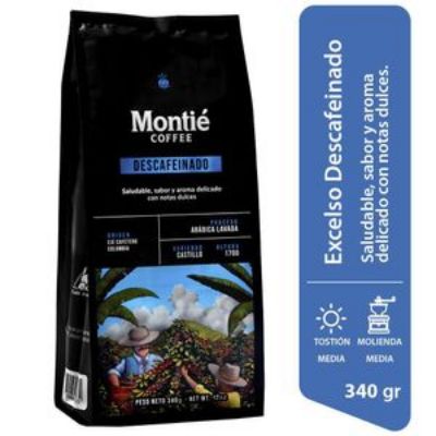 Imagen de Café MONTIE COFFEE molido descafeinado (340 gr)