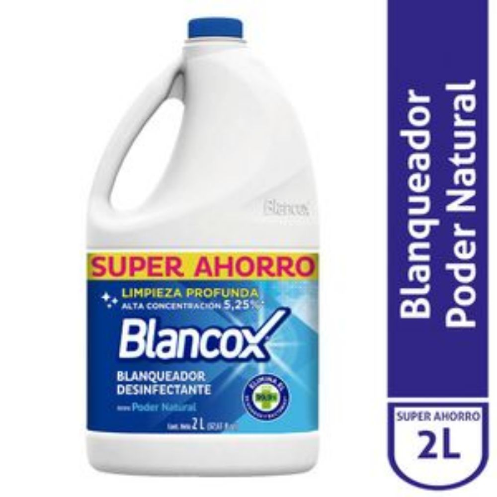 Imagen de Blanqueador BLANCOX desinfectante aroma poder natural (2000 ml)