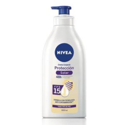 Imagen de Crema corporal NIVEA protección solar fps 15 (1000 ml)