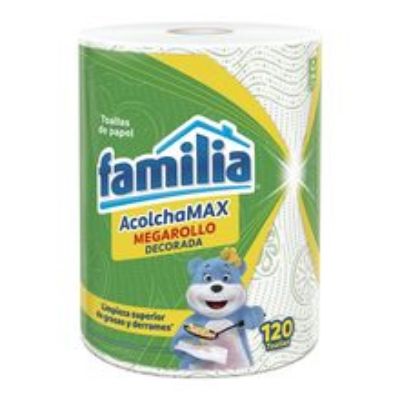 Imagen de Toallas de cocina FAMILIA acolcha Max mega rollo x120 hojas