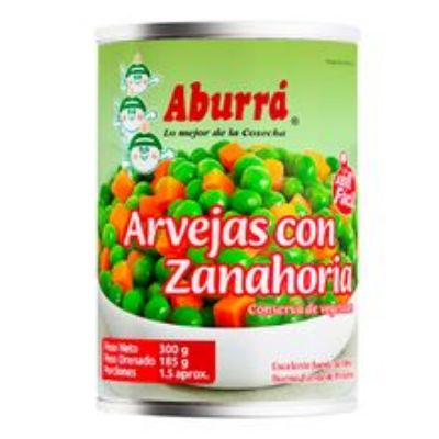 Imagen de Arveja ABURRÁ con zanahoria x185 g