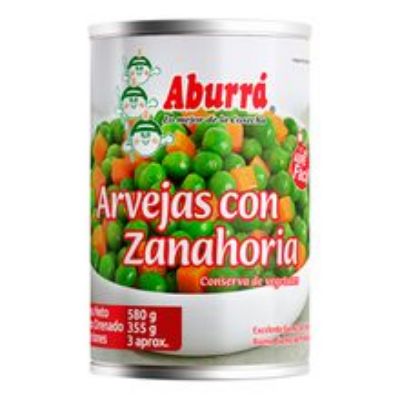 Imagen de Arveja ABURRÁ con zanahoria x355 g