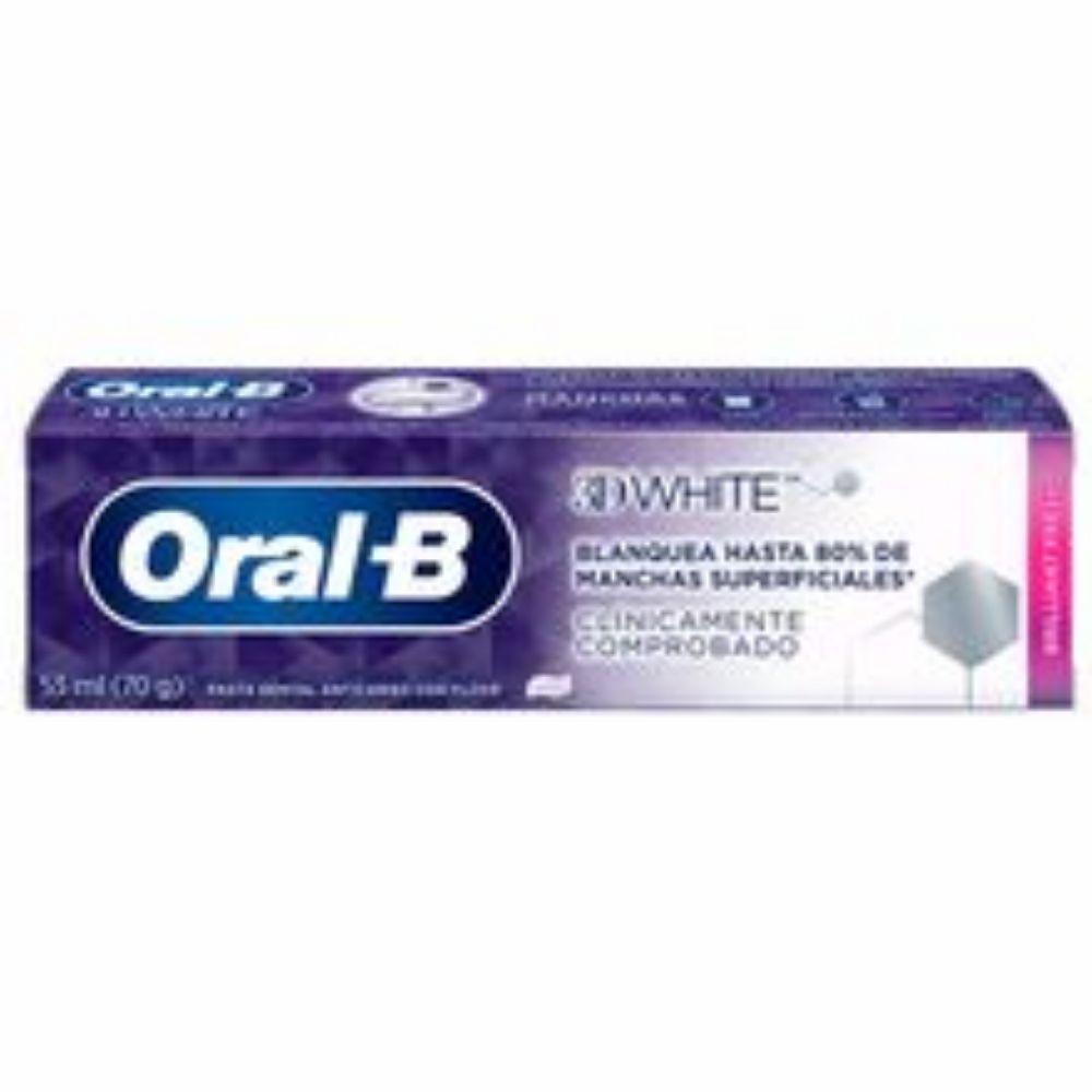 Imagen de Crema dental ORAL B 3D white brillant fresh x53 ml