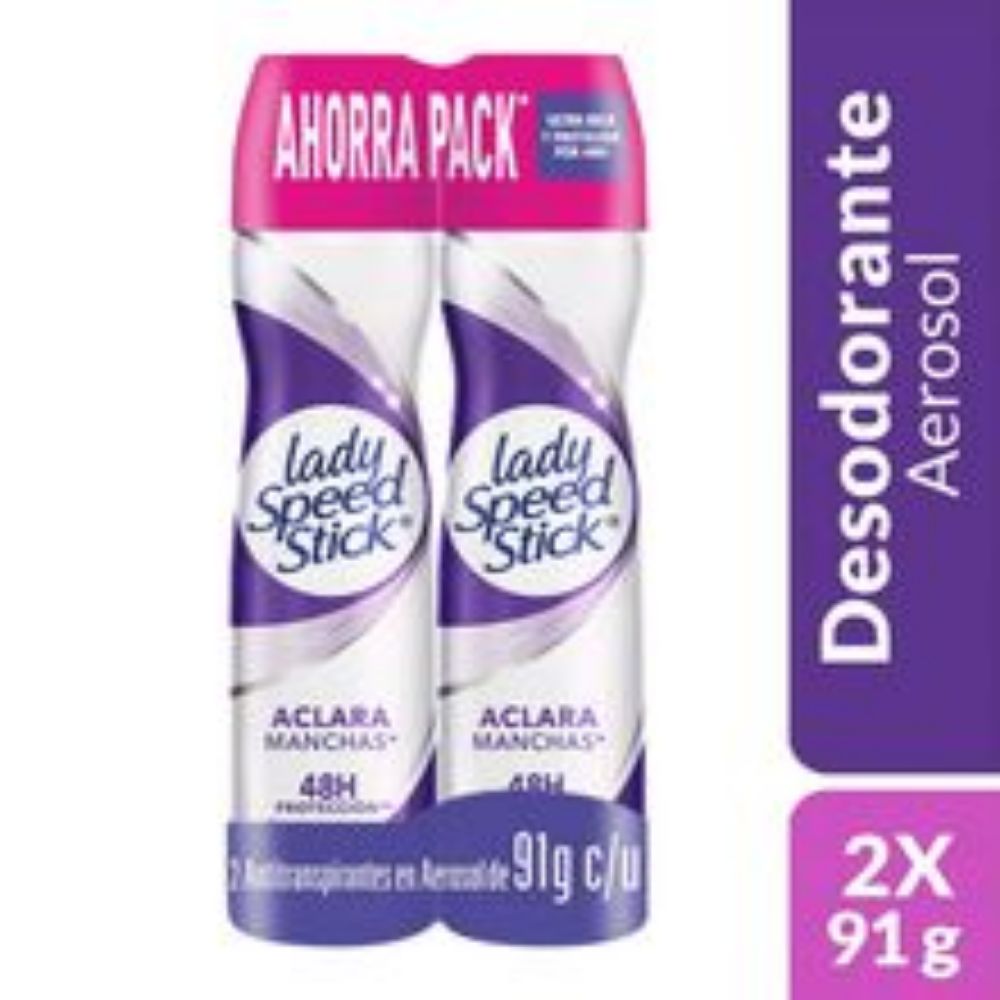 Imagen de Desodorante LADY SPEED STICK 2 unds x91 g c/u