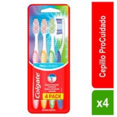 Imagen de Cepillo dental COLGATE pro cuidado x4 unds