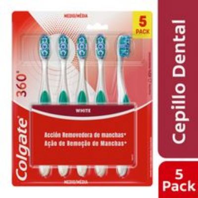 Imagen de Cepillo dental COLGATE luminos white 360° x5 unds