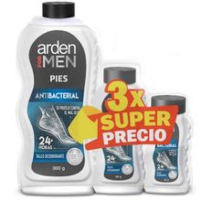 Imagen de Talco ARDEN FOR MEN x300 g +1 x85 g +1 x30 g