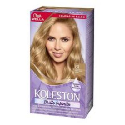 Imagen de Tinte KOLESTON rubio cenizo claro kit 81