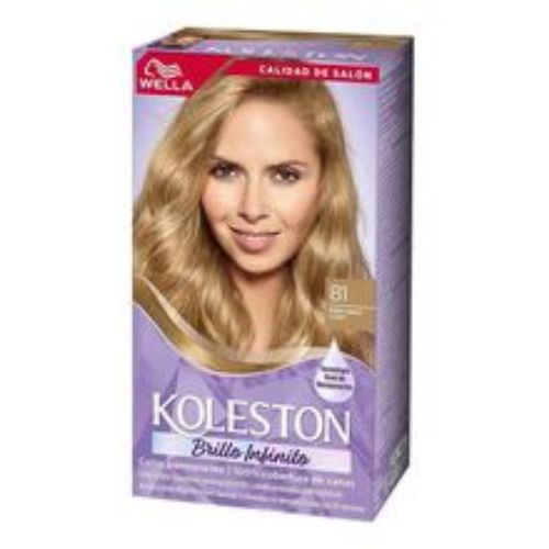 Imagen de Tinte KOLESTON rubio cenizo claro kit 81