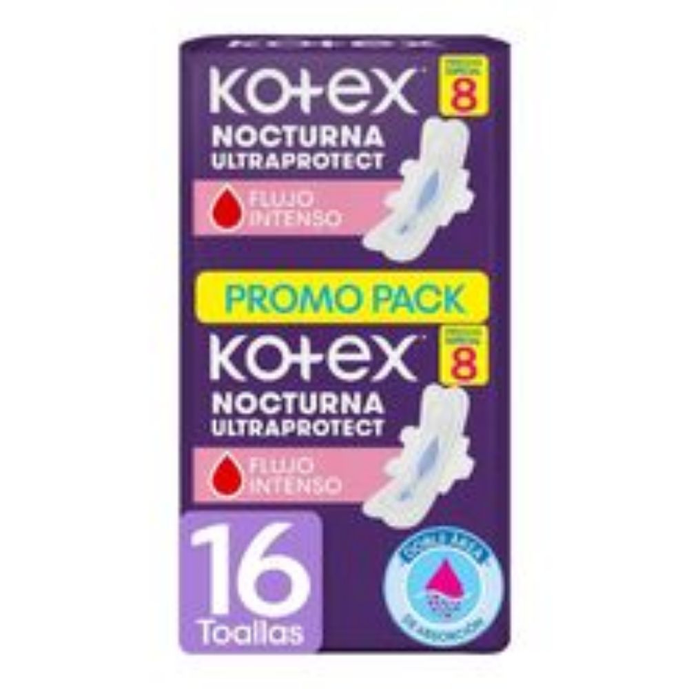 Imagen de Toalla KOTEX nocturna tela x16 unds