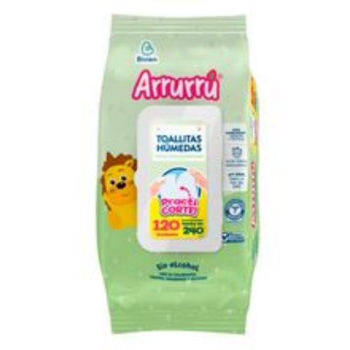Imagen de Toallitas húmedas ARRURRÚ aloe manzanilla x120 unds