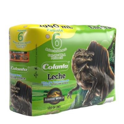 Imagen de Leche UHT Entera Colanta Bolsa de 1000 ml X 6 U
