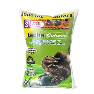 Imagen de Leche UHT Entera Colanta en Bolsa X 1000 ml