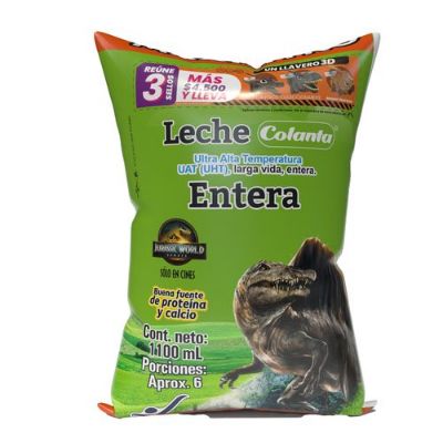 Imagen de Leche UHT Entera Maxilitro Colanta Bolsa X 1100 ml