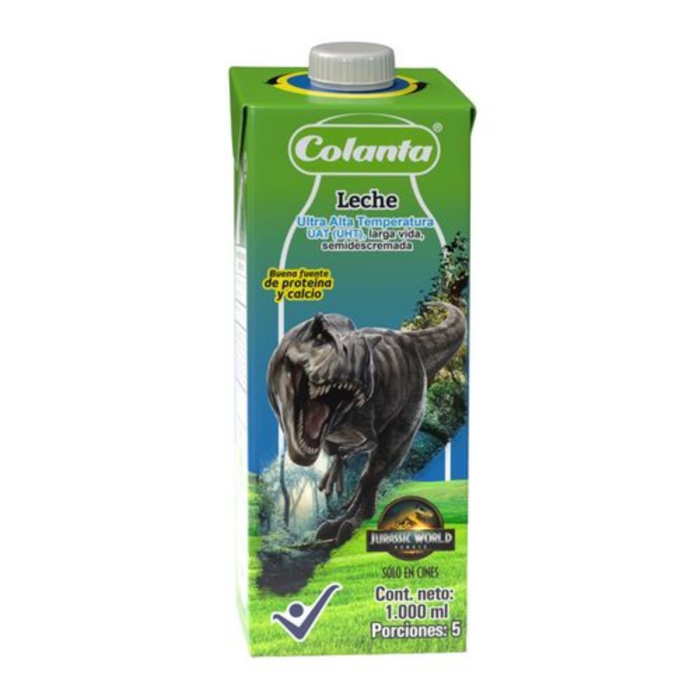 Imagen de Leche UHT Semidescremada Colanta Caja X 1000 ml