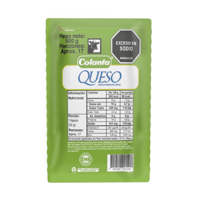 Imagen de Queso Blanco Colanta X 500 g