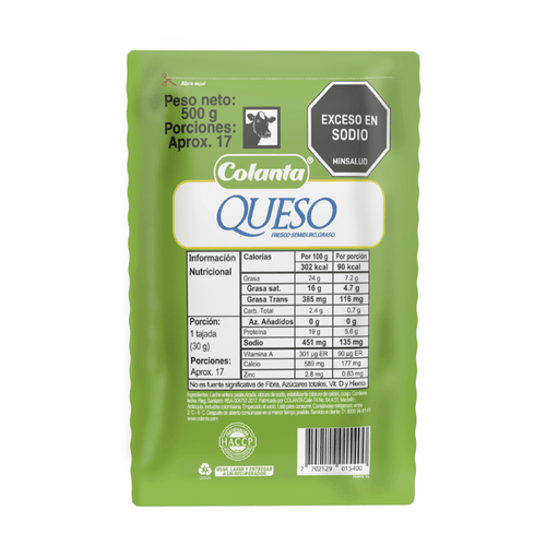 Imagen de Queso Blanco Colanta X 500 g