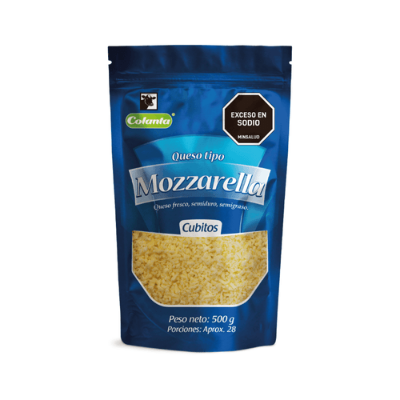 Imagen de Queso tipo Mozzarella Colanta Cubitos x 500 g
