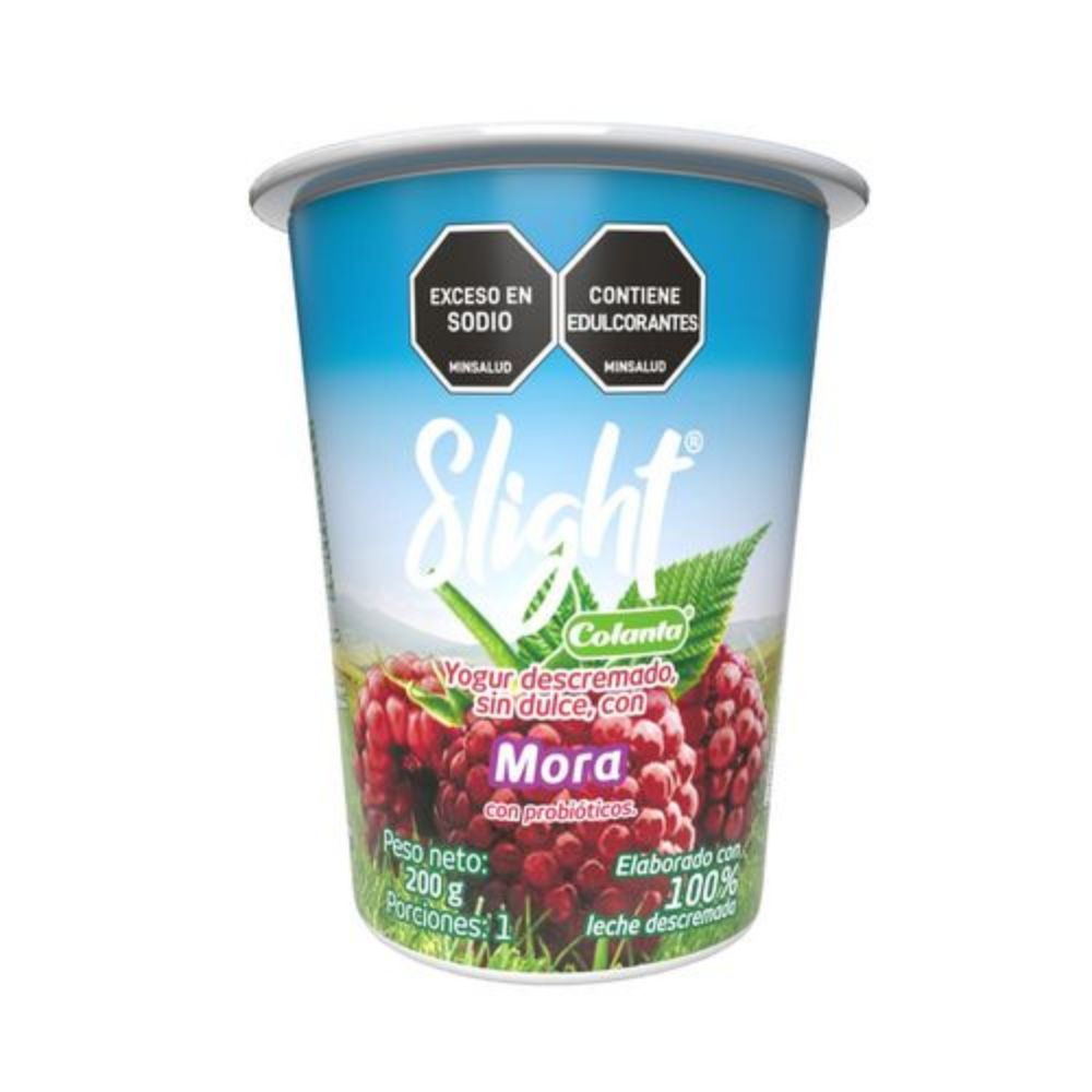Imagen de Yogur Slight Mora Colanta Vaso X 200 g