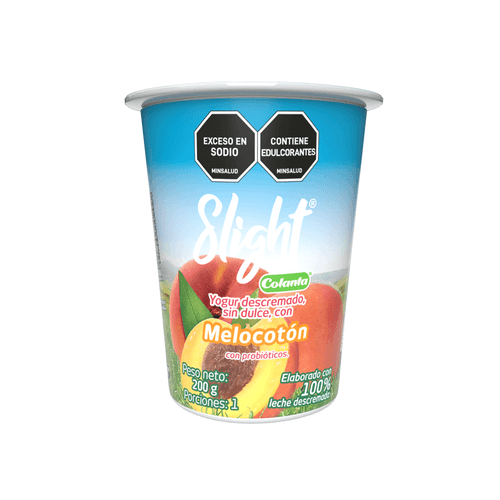 Imagen de Yogur Slight Melocotón Colanta Vaso X 200 g
