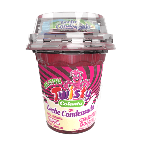 Imagen de Gelatina Twisty Fresa con Leche Condensada X 140 g