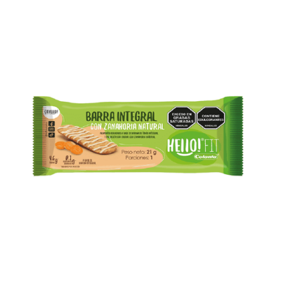 Imagen de Barra Integral Con Zanahoria Hello! Fit Colanta X 21 g