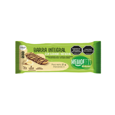 Imagen de Barra integral con Banano Hello! Fit Colanta X 21 g