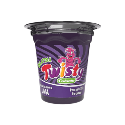 Imagen de Gelatina Twisty Uva X 120 g