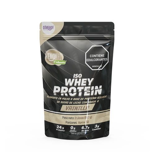Imagen de Iso Whey Protein Vainilla Hello! Fit Colanta X 907 g