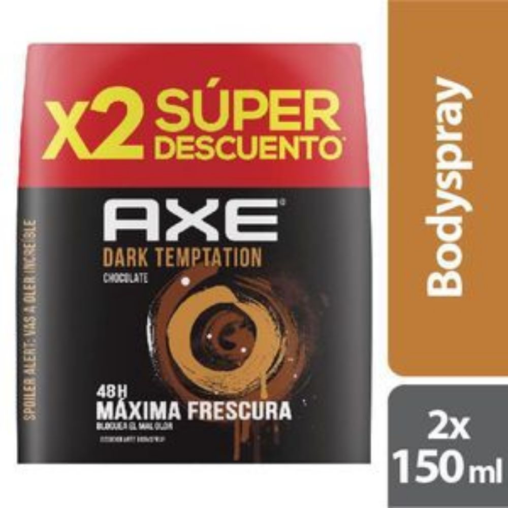 Imagen de Desodorante AXE dark temptation aerosol (300 ml)