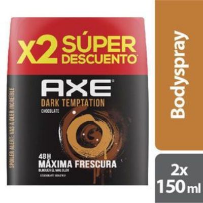 Imagen de Desodorante AXE dark temptation aerosol (300 ml)