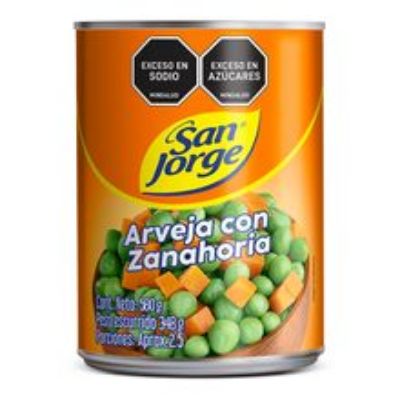 Imagen de Arveja SAN JORGE con zanahoria x348 g