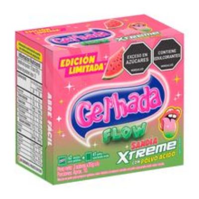 Imagen de Gelatina GEL'HADA Flow sandia xtreme 3 unds x35 g c/u